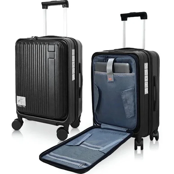 20 Inch Expandable Carry On Luggage with Laptop Compartment & TSA Lock