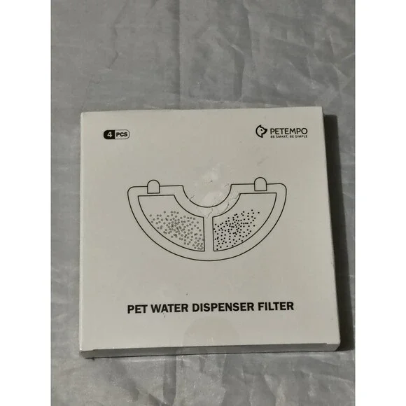 A85 Replacement Filter, 4 Pack for PTW-01 Cat Water Fountain
