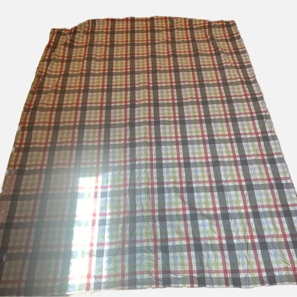 Pottery Barn Kids Madras Plaid Duvet Cover Twin Preppy Classic