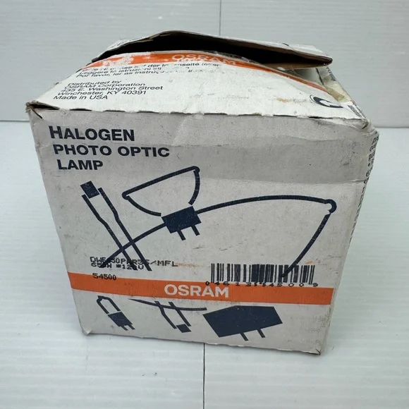 Osram 54500 DWE 650W 120V PAR36 G53 Medium Flood Par Lamp New Old Stock Open Box
