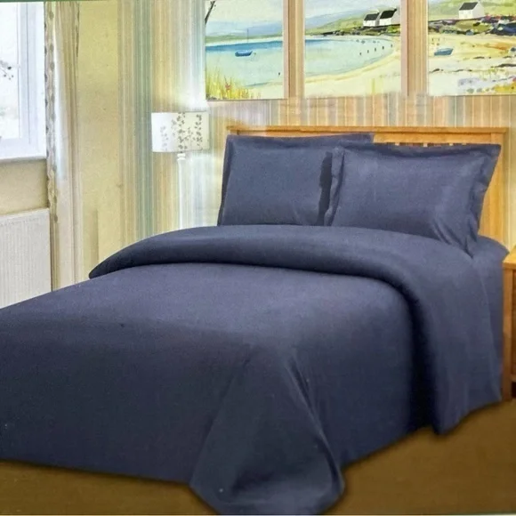 Royal Bamboo King Duvet Cover 3pc Set Dark Charcoal
