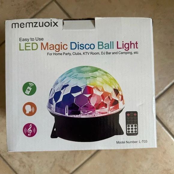Memzuoix LED Magic Disco Ball Light