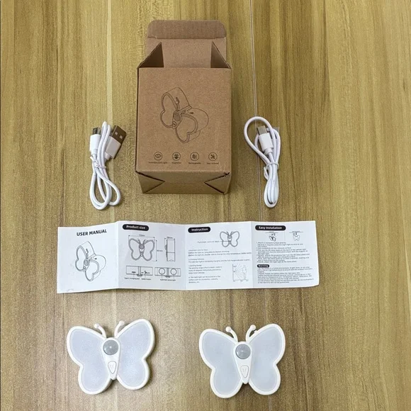 RGB LED Butterfly Night Lights with Motion Sensor