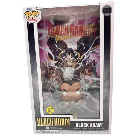 Funko Pop! Black‎ Adam #08 GITD Vinyl Figure DC Comic Cover
