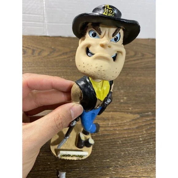 *BROKEN* *SEE PICS* Cal State Long Beach CSULB Mascot Prospector Pete Bobblehead