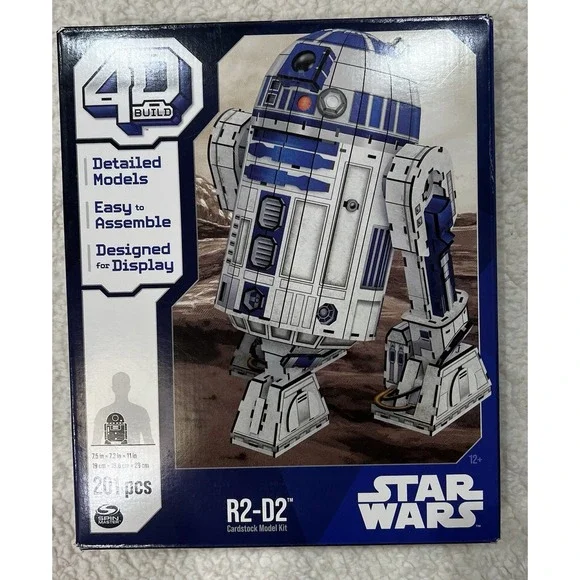 NEW STAR WARS R2-D2 Model‎ Kit 201 Pieces 4D Build Disney NIB sealed Ages 12+