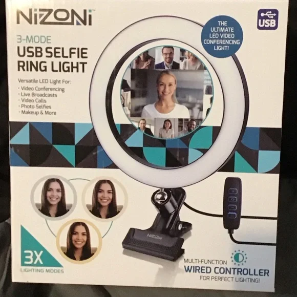 USB Selfie Ring Light - Black