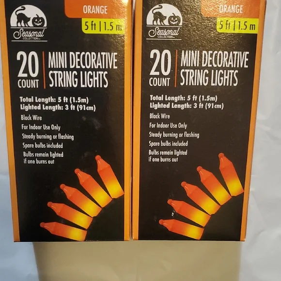 Orange Mini Decorative String Lights