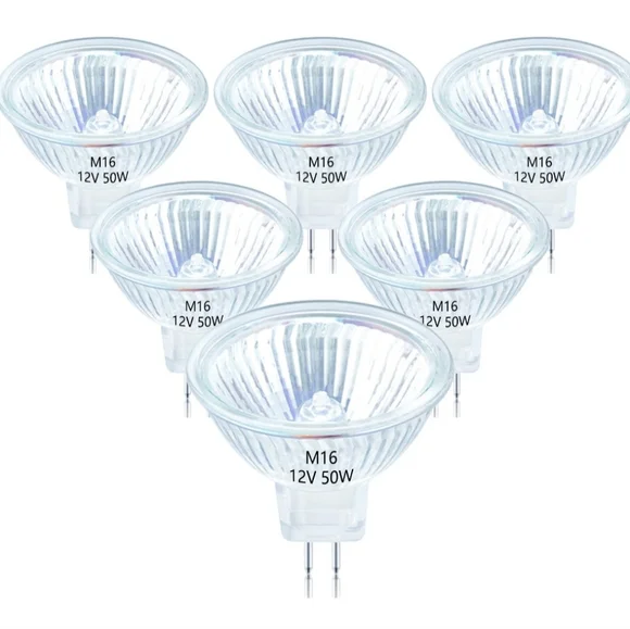 [6 Pack] MR16 5W 120V 35W Halogen Replacement Bulbs GU5.3 Bi-Pin 2700K