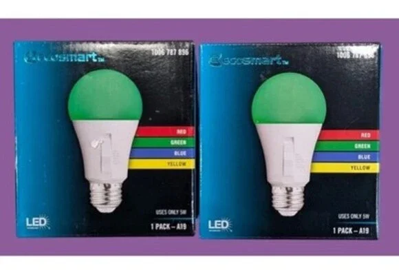 Ecosmart 5W A19 RGB LED Color-Changing Light Bulb 1006 787 896 2 PACK
