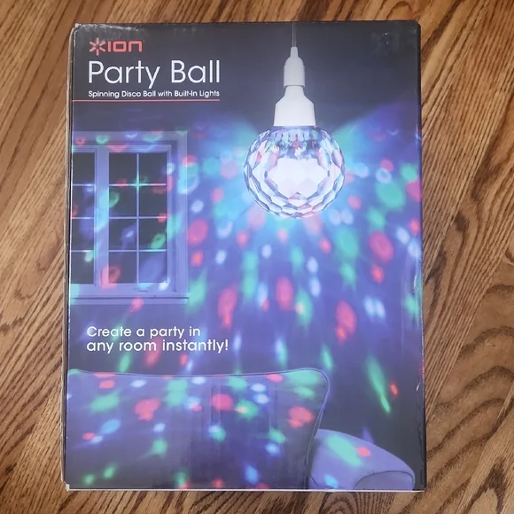 Colorful Spinning Disco Ball Party Light