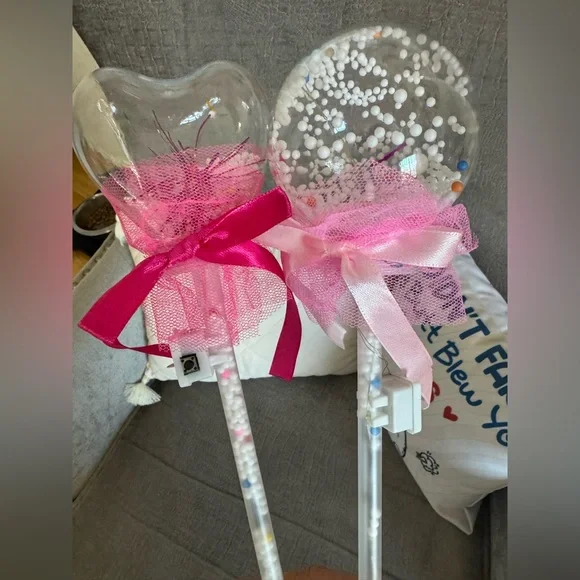 Bobo light party wands comes with built in light switch.
