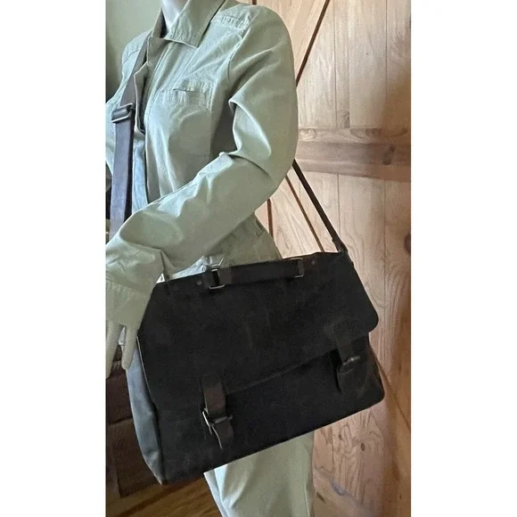 Moonster Buffalo Leather Briefcase 16