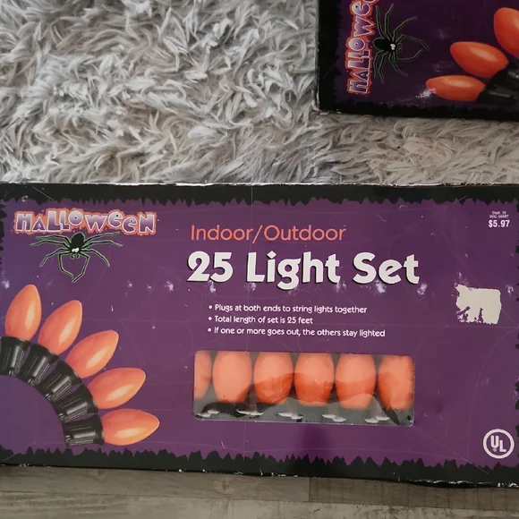 COPY - Vintage Halloween Indoor/Outdoor 25 Light Set - Orange