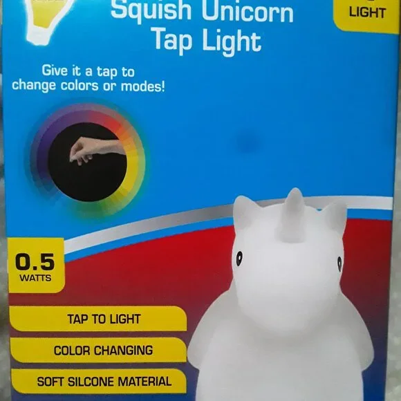 Squish Unicorn Tap Light