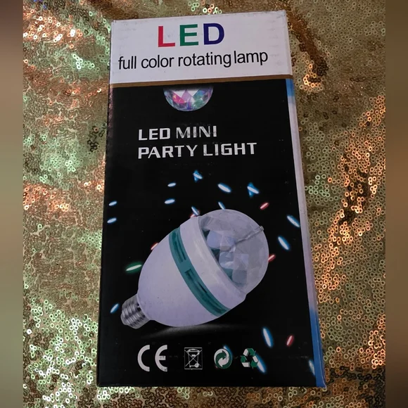LED Mini Party Light - Full Color Rotating Lamp