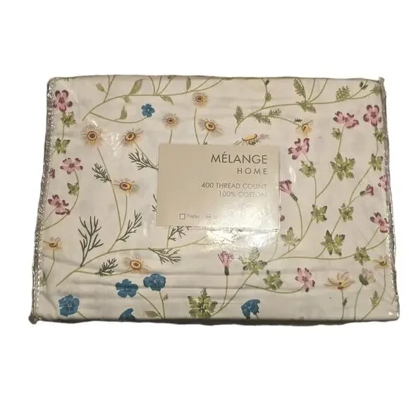 NIP Melange Home 400TC Series Wildflower,Full/Queen Duvet Set