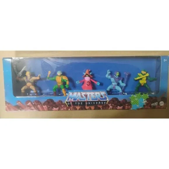 Masters of the Universe MOTU Mini Figure 5-Pack He-Man Skeletor Orko Man-At-Arms