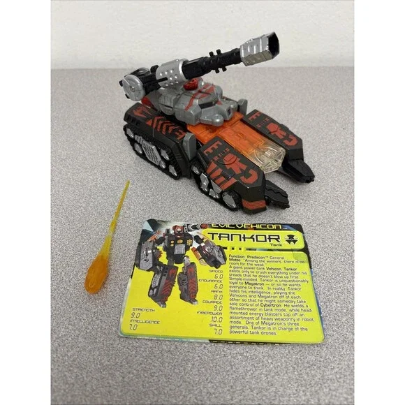 Tankor Transformers Beast Machines Figure Complete Hasbro 2000
