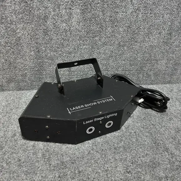 RGB Laser/DMX LED Scanning Stage Lights w/ Power Cord Multiple Settings (TESTED)