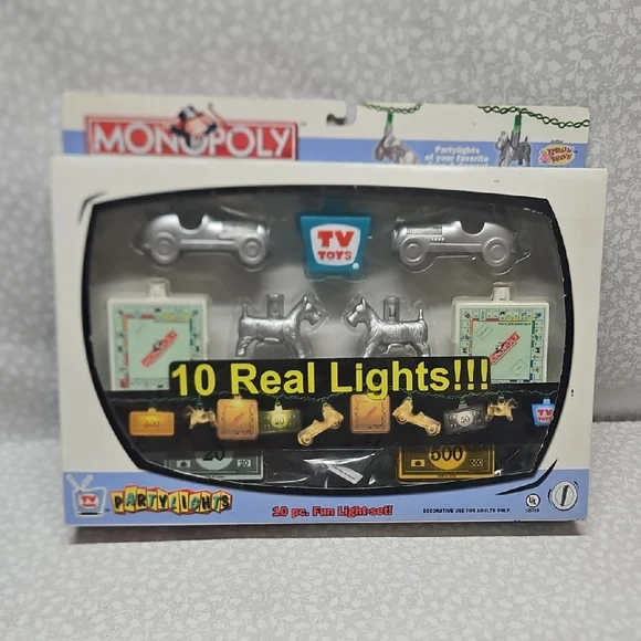 10 Piece Monopoly String Party Lights