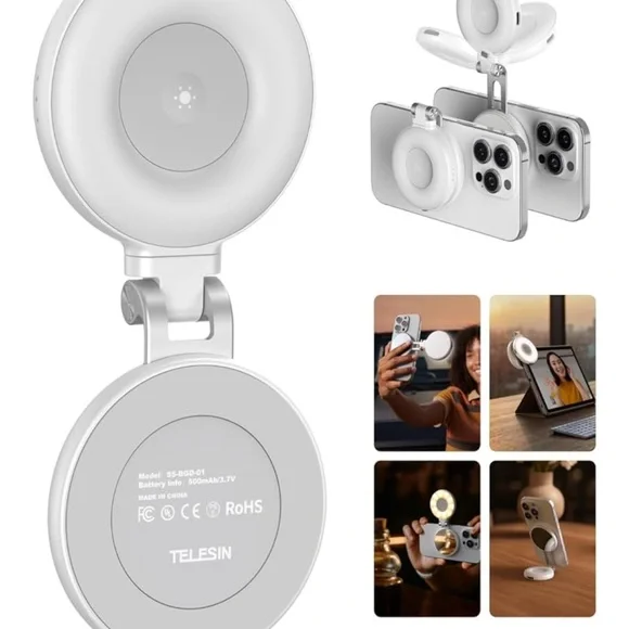 Telesin White Clip-On Selfie Light