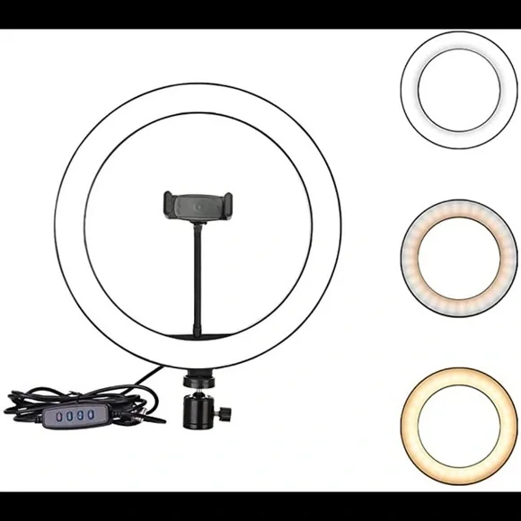 Ring Light Fill Dimmable with 3 Light Modes & 10 Brightness Level LED