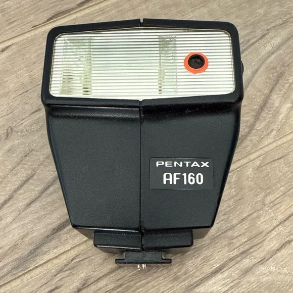 vintage PENTAX AF160 compact shoe mounted camera flash UNTESTED