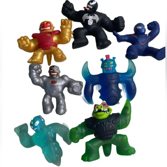 Heroes of Goo Jit Zu Lot of‎ 7 Action Figures Mixed Lot Great Condition