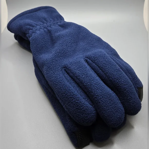 Lands' End Gloves Sz M Youth Fleece w/ Rubberized Palm & Index Finger NWOT