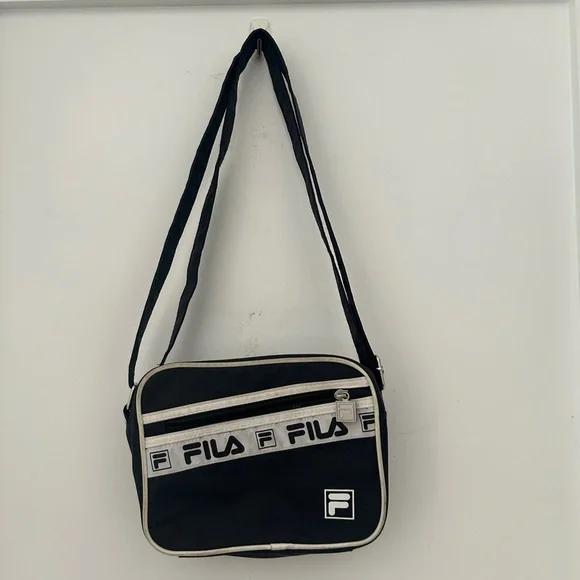 FILA Black Crossbody Shoulder Strap Bag Unisex Men's Women's
