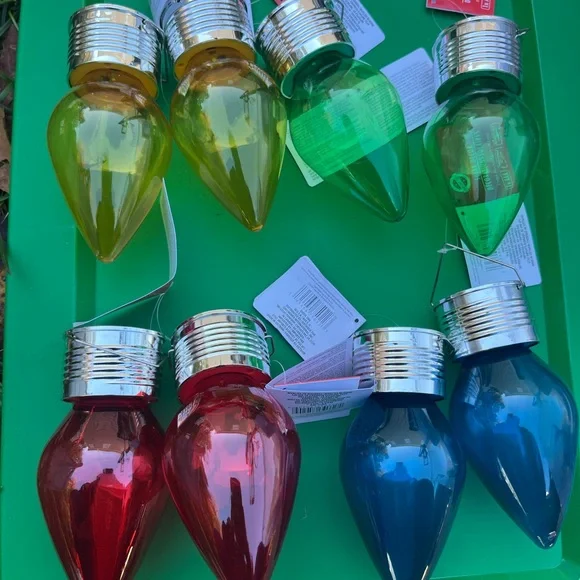 Colorful LED Bulb String Lights set of 8