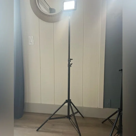 Black Adjustable LED Video Light Stand (Just the STAND ONLY)