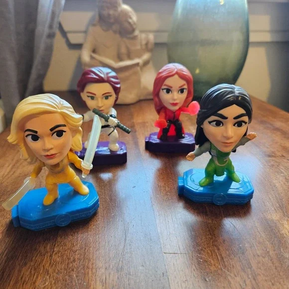 2020 Marvel Heroes‎ lot of 4 McDonald's Happy Meal Toy Spinning