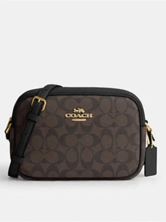 COACH MINI JAMIE CAMERA CROSSBODY BAG BROWN/BLACK