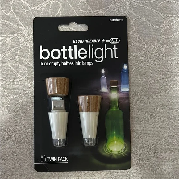 Bottle Light Twin Pack - Brown and White