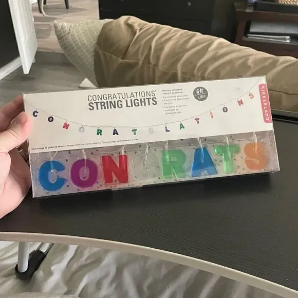 CONGRATS String Lights - 6ft
