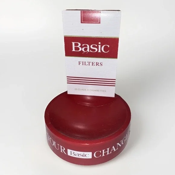 Basic Cigarettes Tobacco Advertising Loose Change Cup Bowl