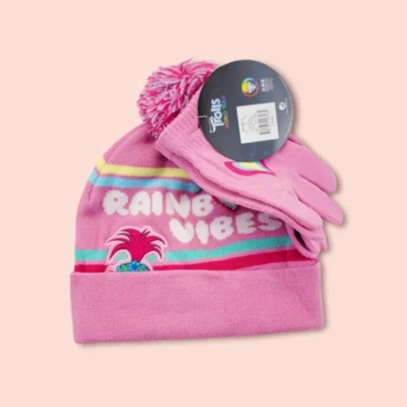 Girls 4-6x DreamWorks Trolls 2-Piece Hat &
