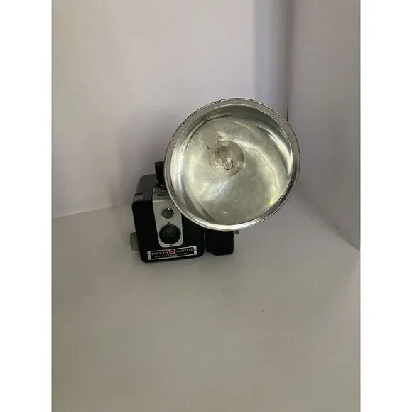 Vintage Camera With Kodak Flasholder