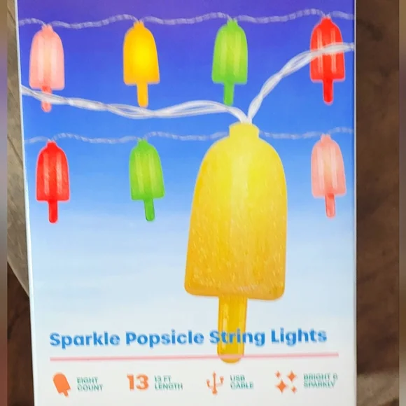 Sparkle Popsicle String Lights - Multicolor