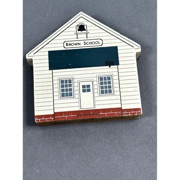 Cat's Meow‎ Village Brown School Ohio Amish Series 1991 Faline Jones '92 Vintage