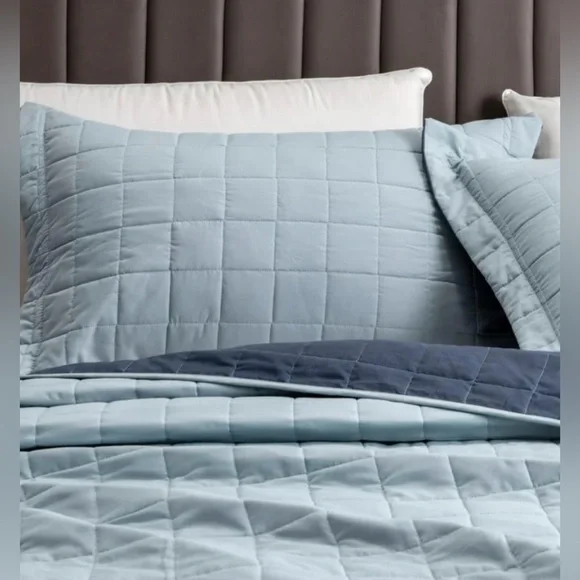 Great Bay Home Reversible Duvet Set Bicolor with Covers Queen