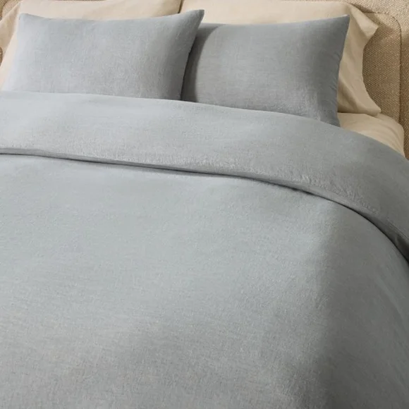 ❤️BUY 2 GET 1 FREE West Elm European Flax Linen Duvet Cover, King/Cal.King