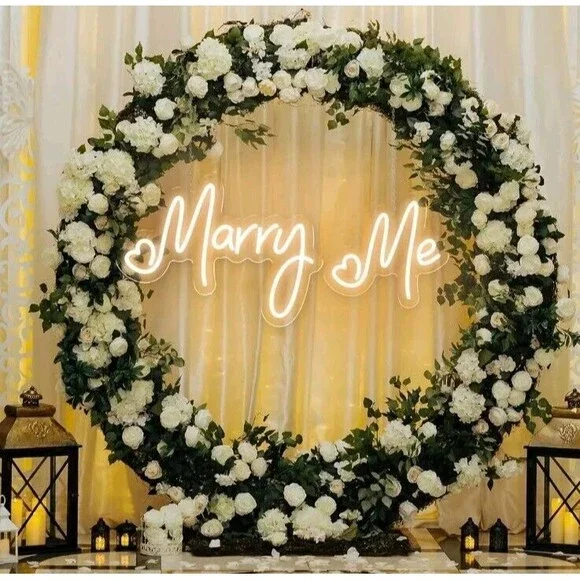 Marry Me Neon Sign Dimmable Marry Me Letters That Light Up...
