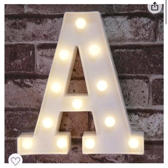 Marquee light up letter