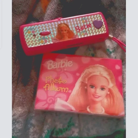 Retro barbie 90s camera and album