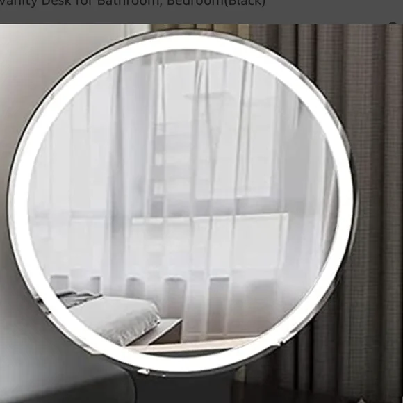 Round vanity mirror with led lights