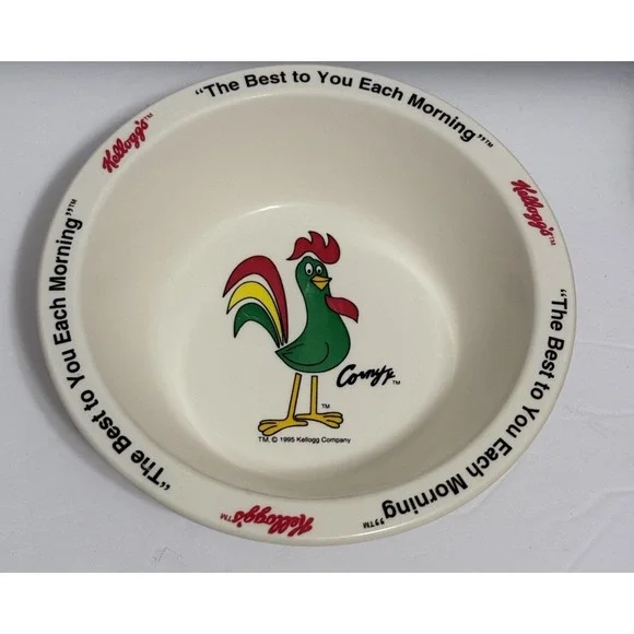 1995 Kellogg's Cornelius Rooster Cereal Bowl 