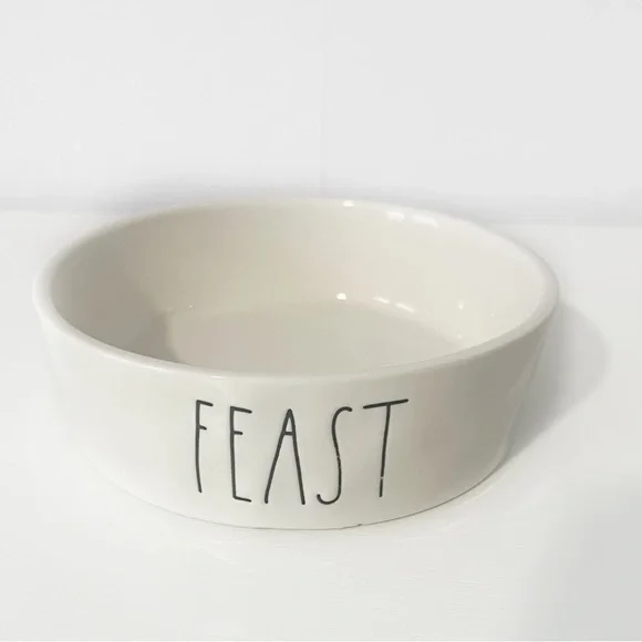 Rae Dunn Feast Pet Food Dish